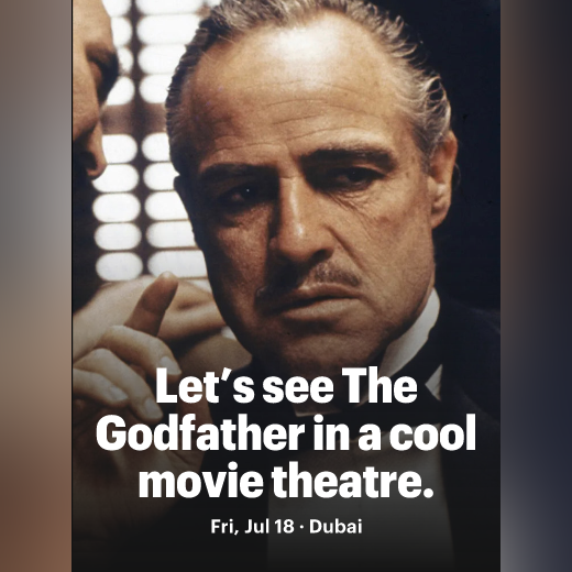 Let’s see The Godfather in a cool movie theatre., Al Wasl, United Arab
